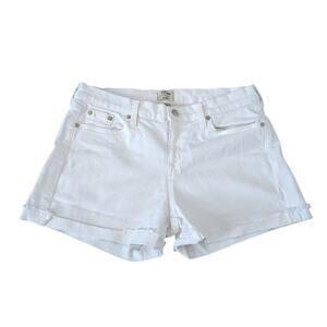 J Crew Size 28 White Denim Shorts Mini Casual Summer
